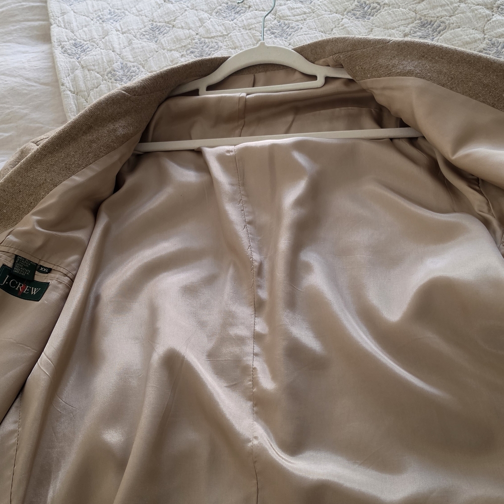 J. Crew Neutral Beige Single-Button Patch Pocket … - image 7